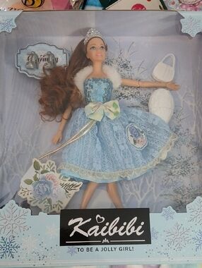 Kaibibi Blue Lace Doll with Sequined Bodice and Tiara